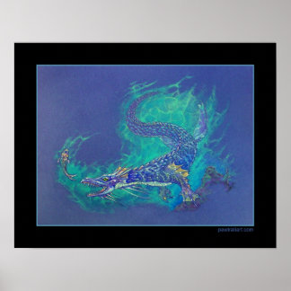 Water Dragon Poster