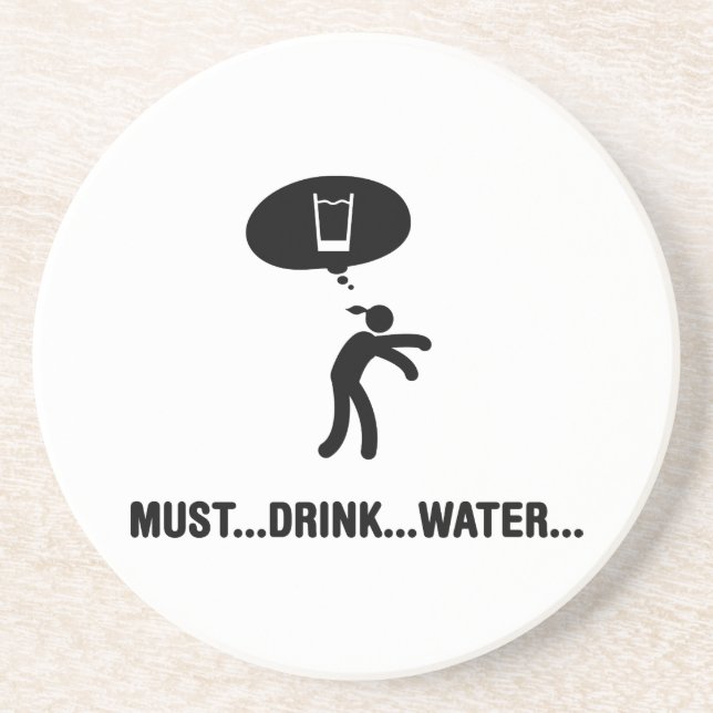 Water Drinker Coaster (Front)