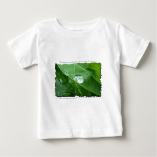 Water Drip on Leaf Water Conservation Design Baby T-Shirt