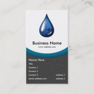Water Drop business card