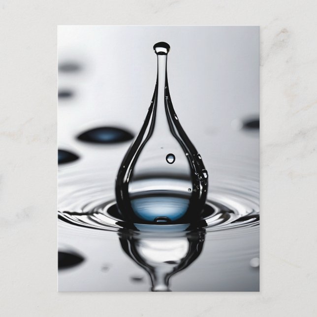 Water drop macro postcard (Front)