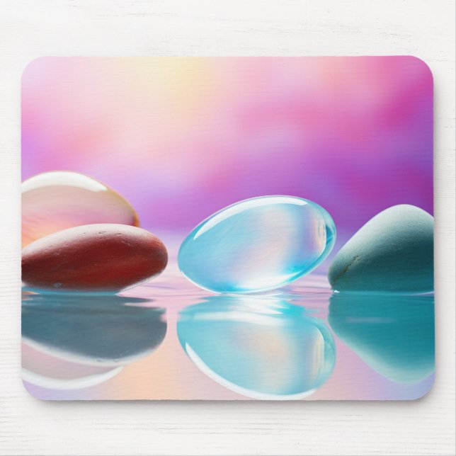 Water Drop Nature Serene Tranquil Peace Mouse Pad (Front)