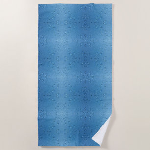 Water Droplets Against Blue Sky Beach Towel