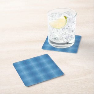 Water Droplets Against Blue Sky Square Paper Coaster