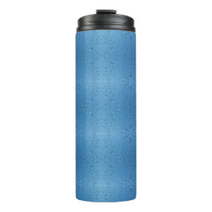 Water Droplets Against Blue Sky Thermal Tumbler