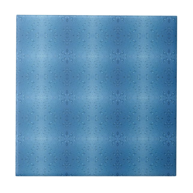 Water Droplets Against Blue Sky Tile (Front)