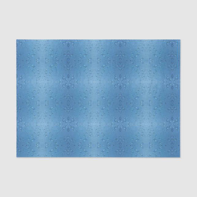 Water Droplets Against Blue Sky Tissue Paper (Front)