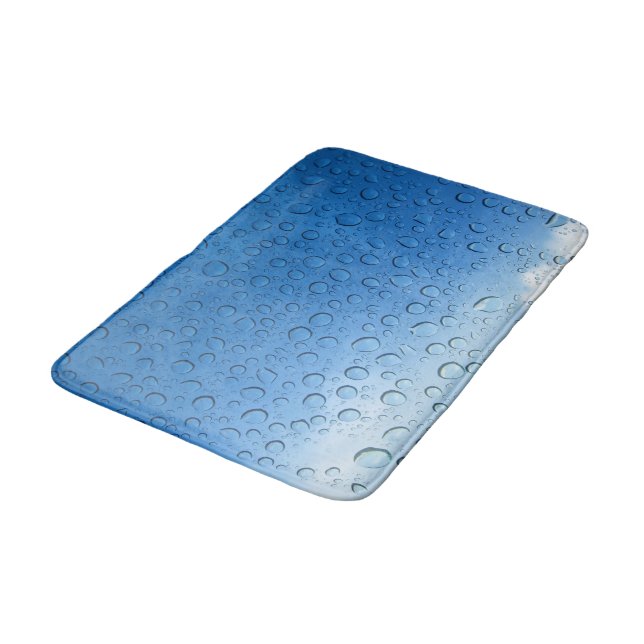 Water Droplets Bathroom Mat (Angled)