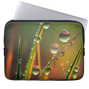 Water Droplets Calm Tranquil Nature Peaceful Zen Laptop Sleeve