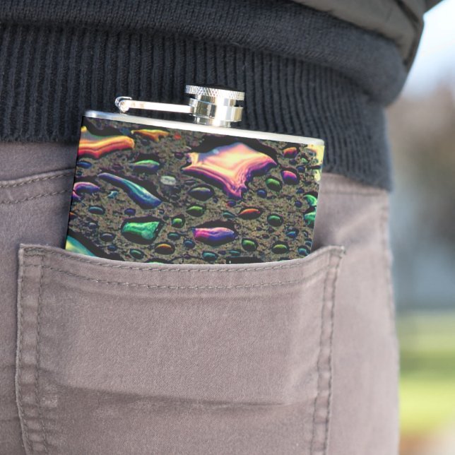 Water Droplets Hip Flask (In Situ)