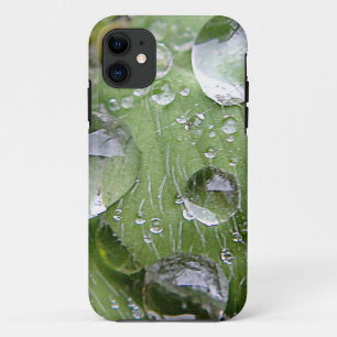 Water droplets on a green leaf Case-Mate iPhone case