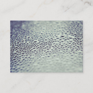 Water Droplets on Glass 01 Business Card