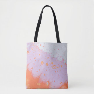 WATER DROPLETS ON RED SURFACE TOTE BAG