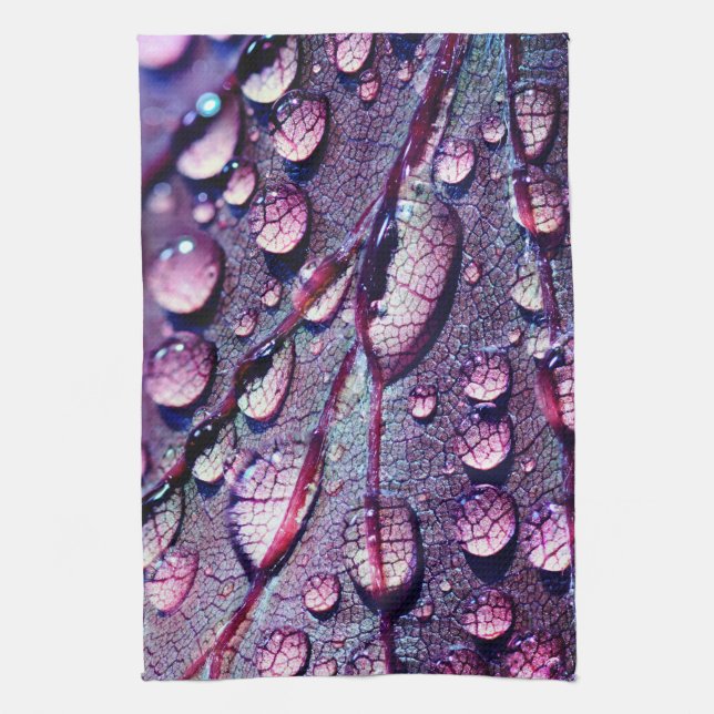 Water Droplets Tea Towel (Vertical)