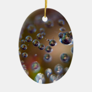 Water Droplets-Water in Motion Ceramic Tree Decoration