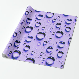 water droplets wrapping paper