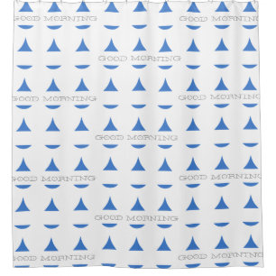 Water Drops Blue any Text any Colour Shower Curtain