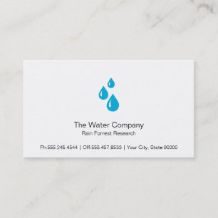 Water Drops Business Card