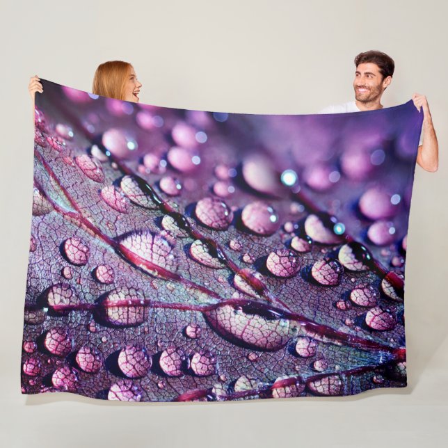 Water Drops Fleece Blanket (In Situ)