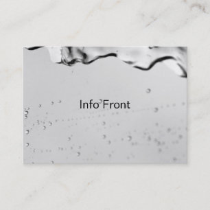 Water Drops on Glass Business Card
