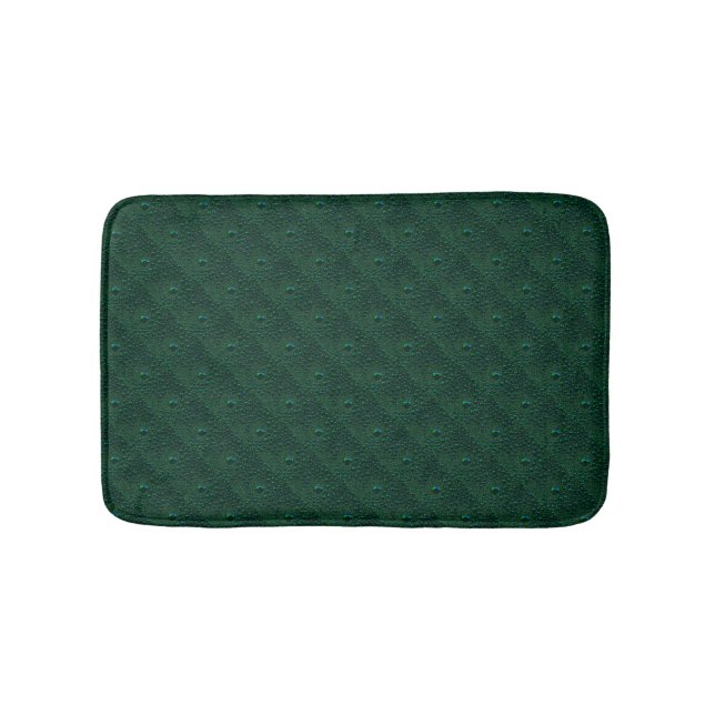 Water Drops on Green Metal Bath Mat (Front)