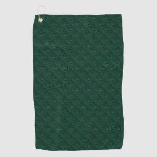 Water Drops on Green Metal Golf Towel