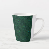 Water Drops on Green Metal