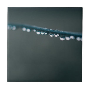 Water drops on wire tile