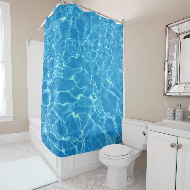 Water effect shower curtain (In Situ)