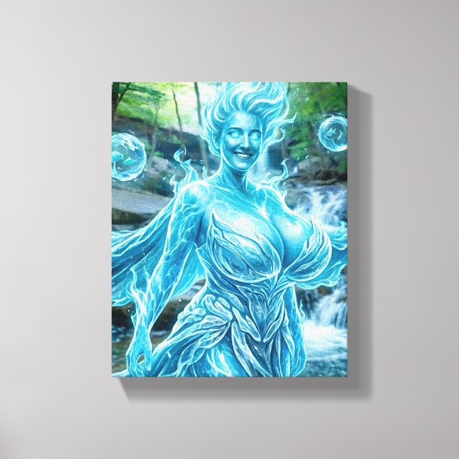 Water Elemental Canvas Print (Front)