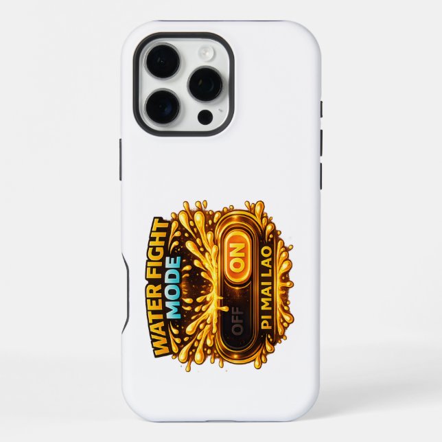 Water Fight Mode ON (Gaming Style) Phone Case (Back)