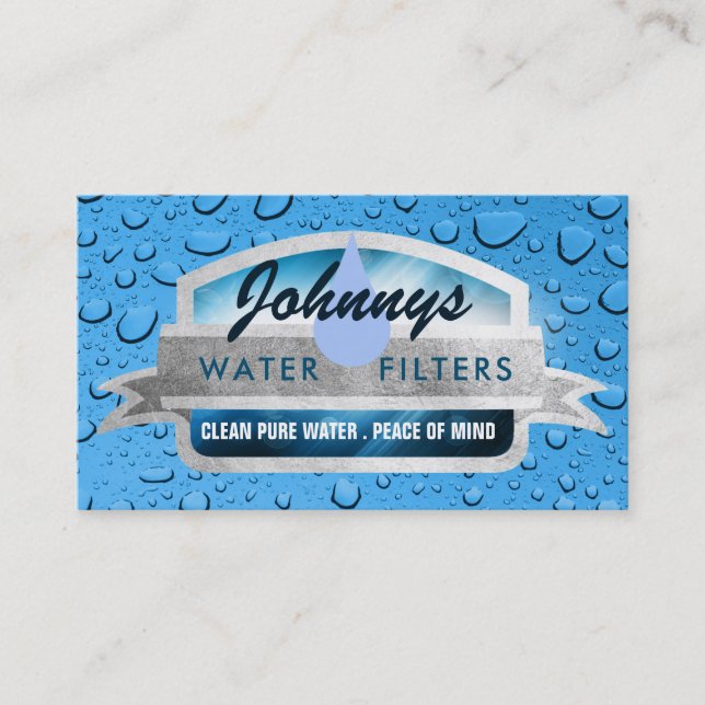 Water Filter Business Cards (Front)