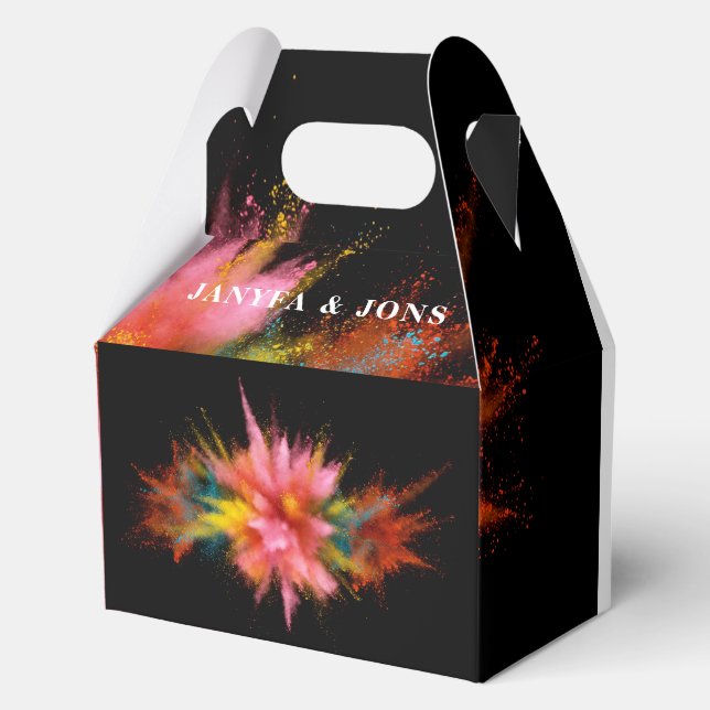 water floewr favour box (Front)