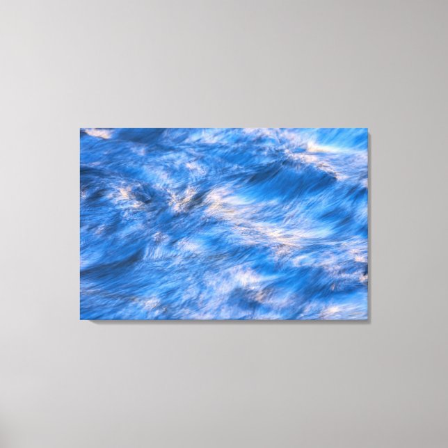Water Flow Abstract Canvas Print (Front)
