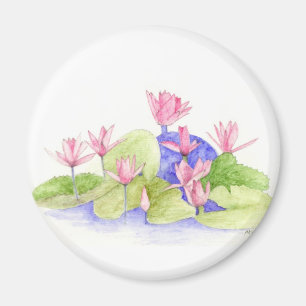 Water Flowers Magnet