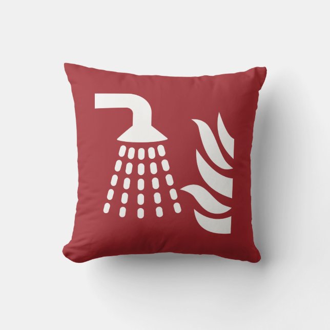 Water Fog Applicator Safety Sign Cushion (Front)