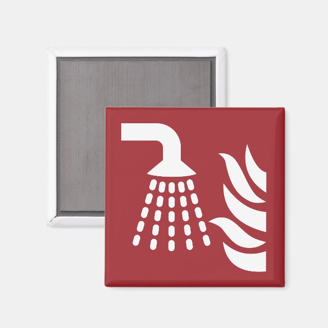 Water Fog Applicator Safety Sign Magnet (Front/Back)