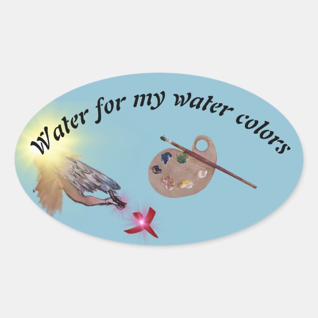 water for my water colours label  (Front)