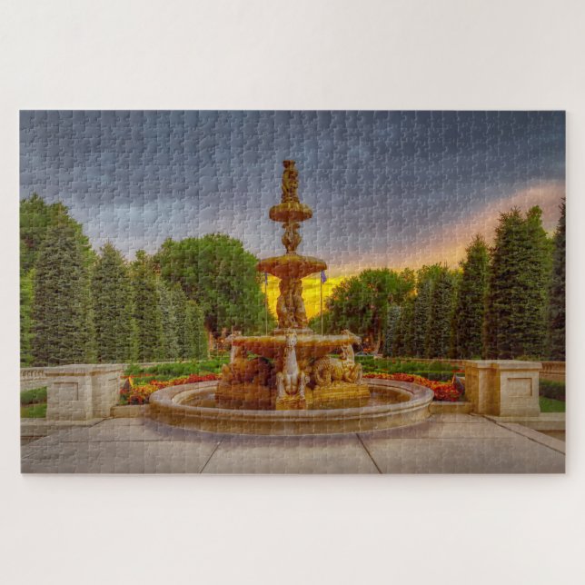 Water Fountains Colorado Springs Jigsaw Puzzle (Horizontal)
