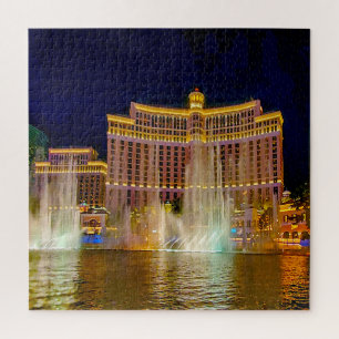 Water Fountains in Las Vegas Jigsaw Puzzle