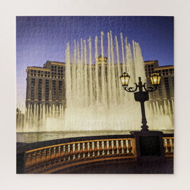 Water Fountains in Las Vegas Jigsaw Puzzle (Vertical)