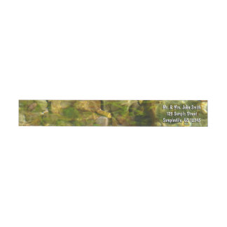 Water from Hot Springs Green-Gold Nature Wrap Around Label