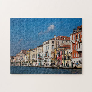 Water Front Along The Grand Canal Of Venice Jigsaw Puzzle