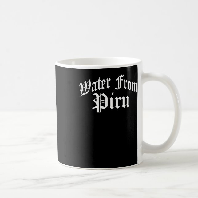 Water Front Piru Sticker  Coffee Mug (Right)