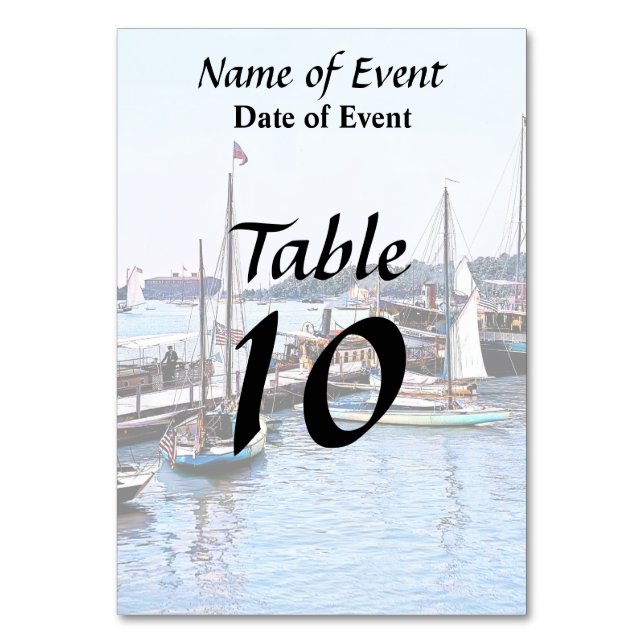 Water Front Put-In-Bay OH c1904 Table Number (Back)