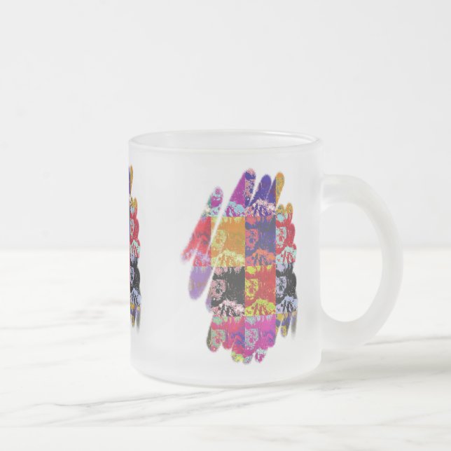 WATER FROSTED GLASS COFFEE MUG (Right)