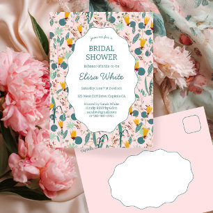 Water Garden Floral Bridal Shower Cute CUSTOM Postcard