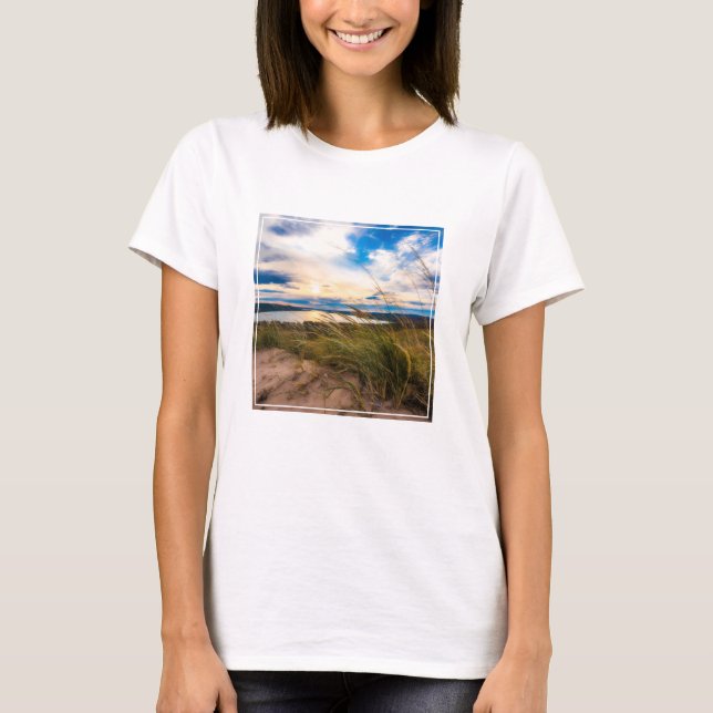 Water | Glen Lake Sleeping Bear Dunes Michigan T-Shirt (Front)