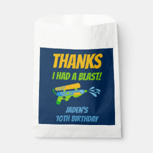 Water Gun Battle Thanks I Had A Blast Favour Bags