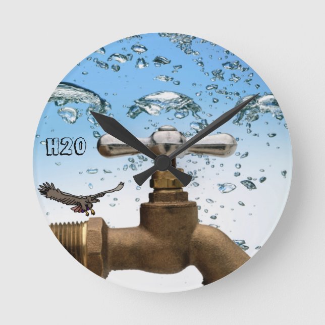 Water H20 Clock (Front)